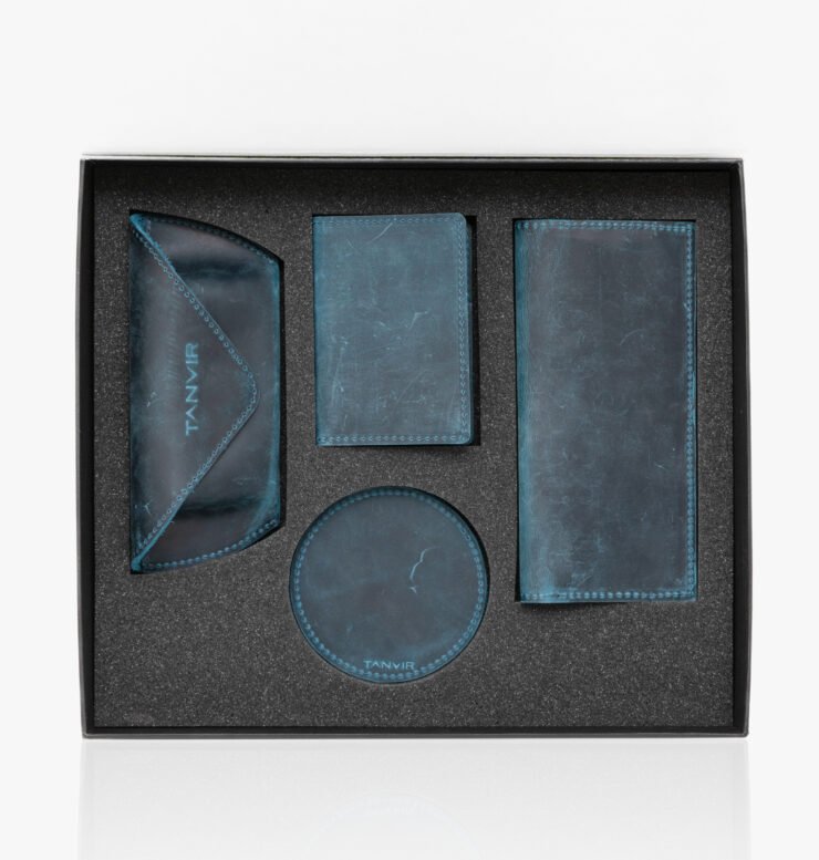 Кожаные изделия 16 TANVIR.UZ-НАБОР ИЗ НАТУРАЛЬНОЙ КОЖИ IZUMRUD 2