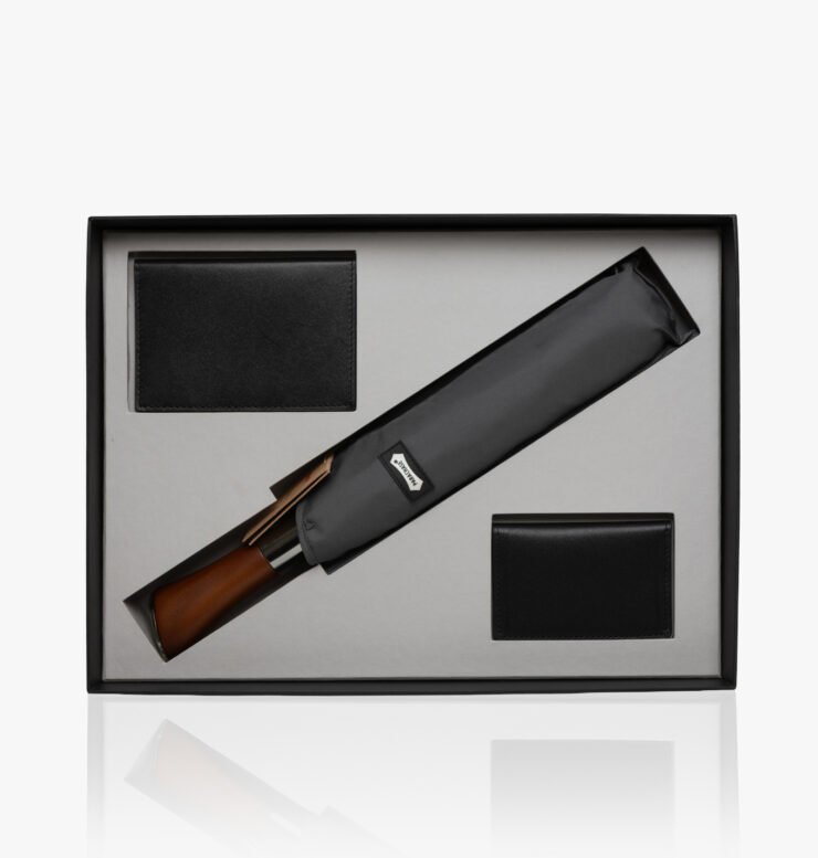 Кожаные изделия 16 TANVIR.UZ-НАБОР ЗОНТ LUX КОШЕЛЕК ЧЕХОЛ ДЛЯ ПАСПОРТА 1