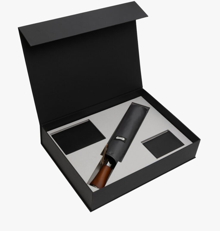 Кожаные изделия 15 TANVIR.UZ-НАБОР ЗОНТ LUX КОШЕЛЕК ЧЕХОЛ ДЛЯ ПАСПОРТА 2